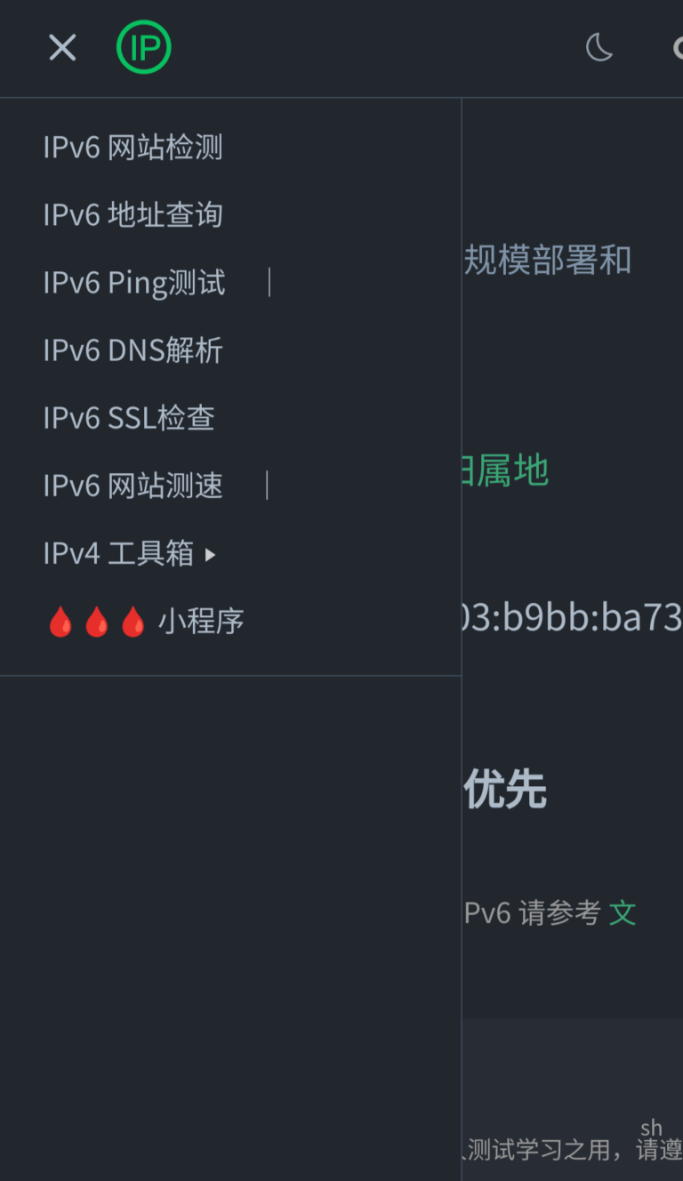 站长工具ipw.cn,IPv4，IPv6网站在线测速，Ping检测，各类工具箱。