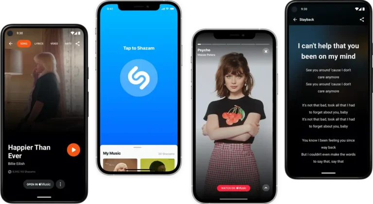 Shazam:识别、聆听和发现歌曲，在线音乐识别软件。