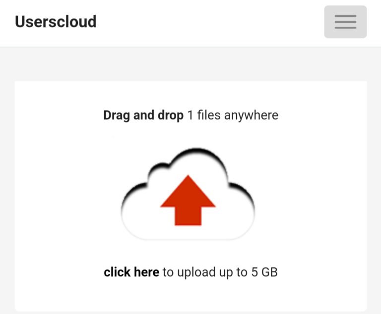 Userscloud免费云存储，无限容量最大单文件5GB，永不限速，不过期，支持外链。